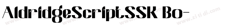 AldridgeScriptSSK Bo字体转换